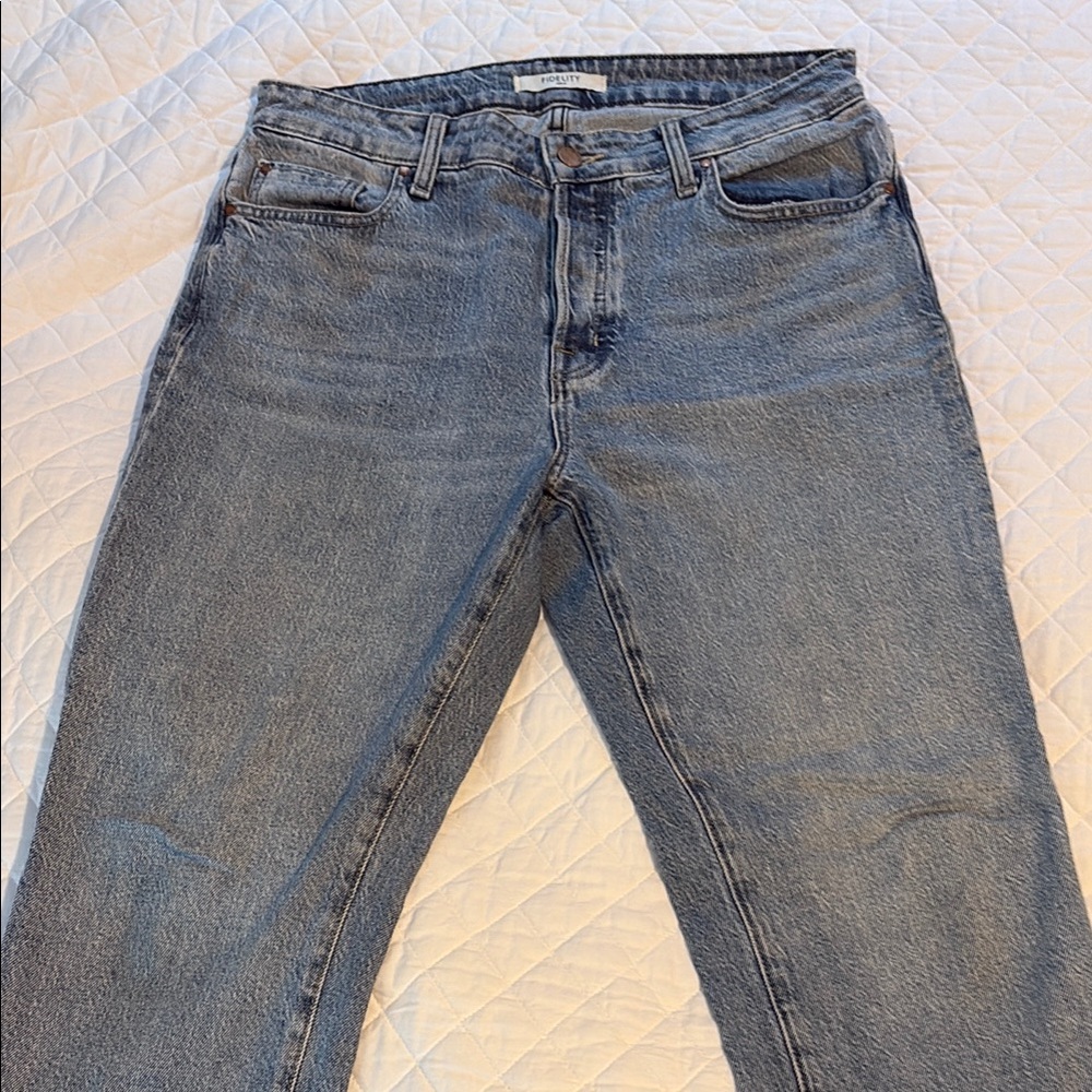 Fidelity Blue Straight Jeans Classic Style